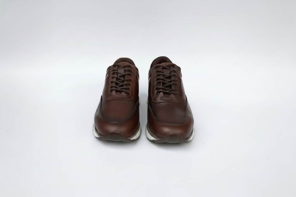 Tenis Madison Café Tabaco de cuero para hombre