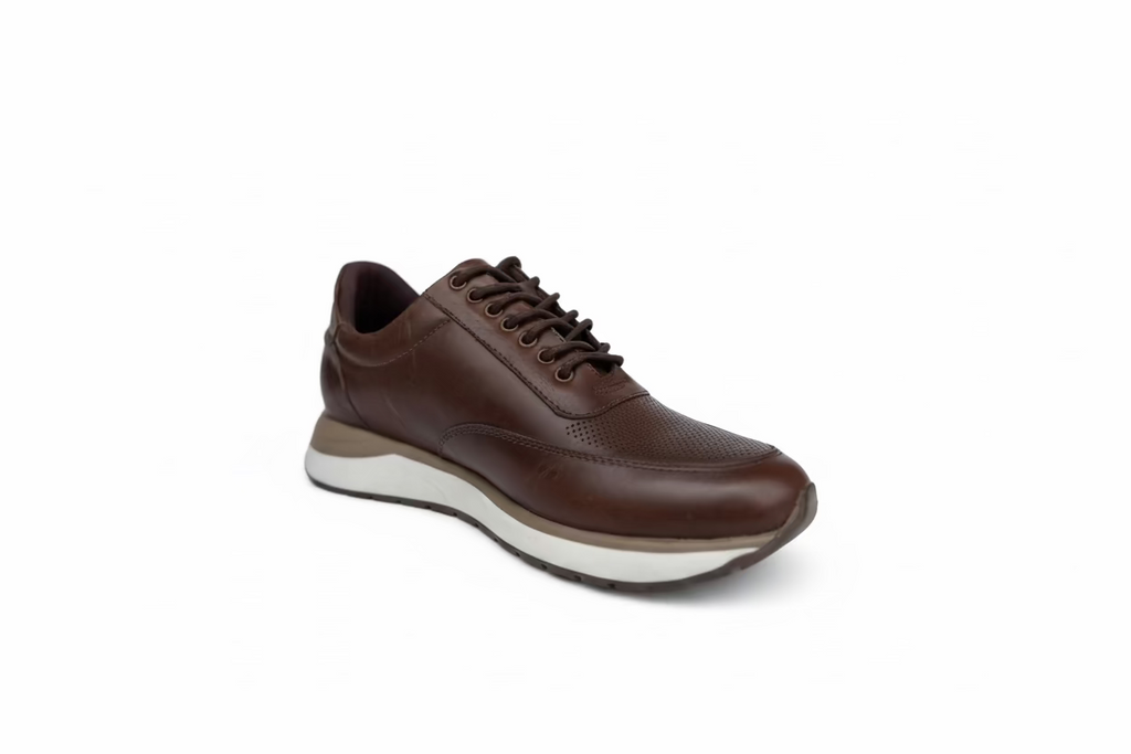 Tenis Madison Café Tabaco de cuero para hombre